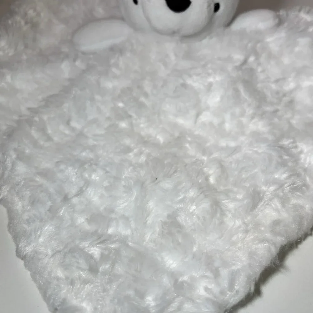 Baby by Bon Bebe Lovey Bear White Curly Security Blanket Toy Soother - Picture 3 of 5
